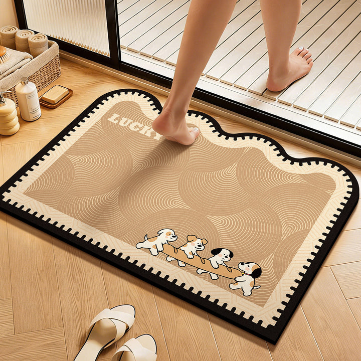 WoCute Cartoon Bath Mat Bowlift