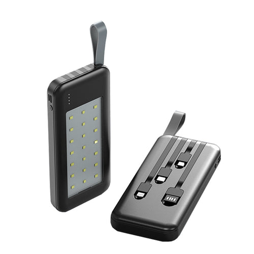 Portable power bank with integrated LED lamp and fast charging function Bowlift