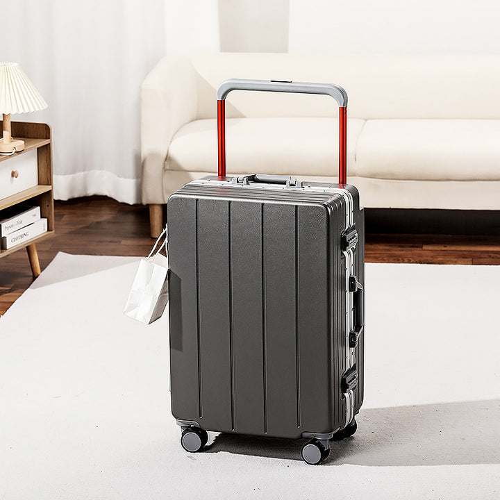 Expandable Travel Trolley Suitcase with Smooth Wheels Bowlift