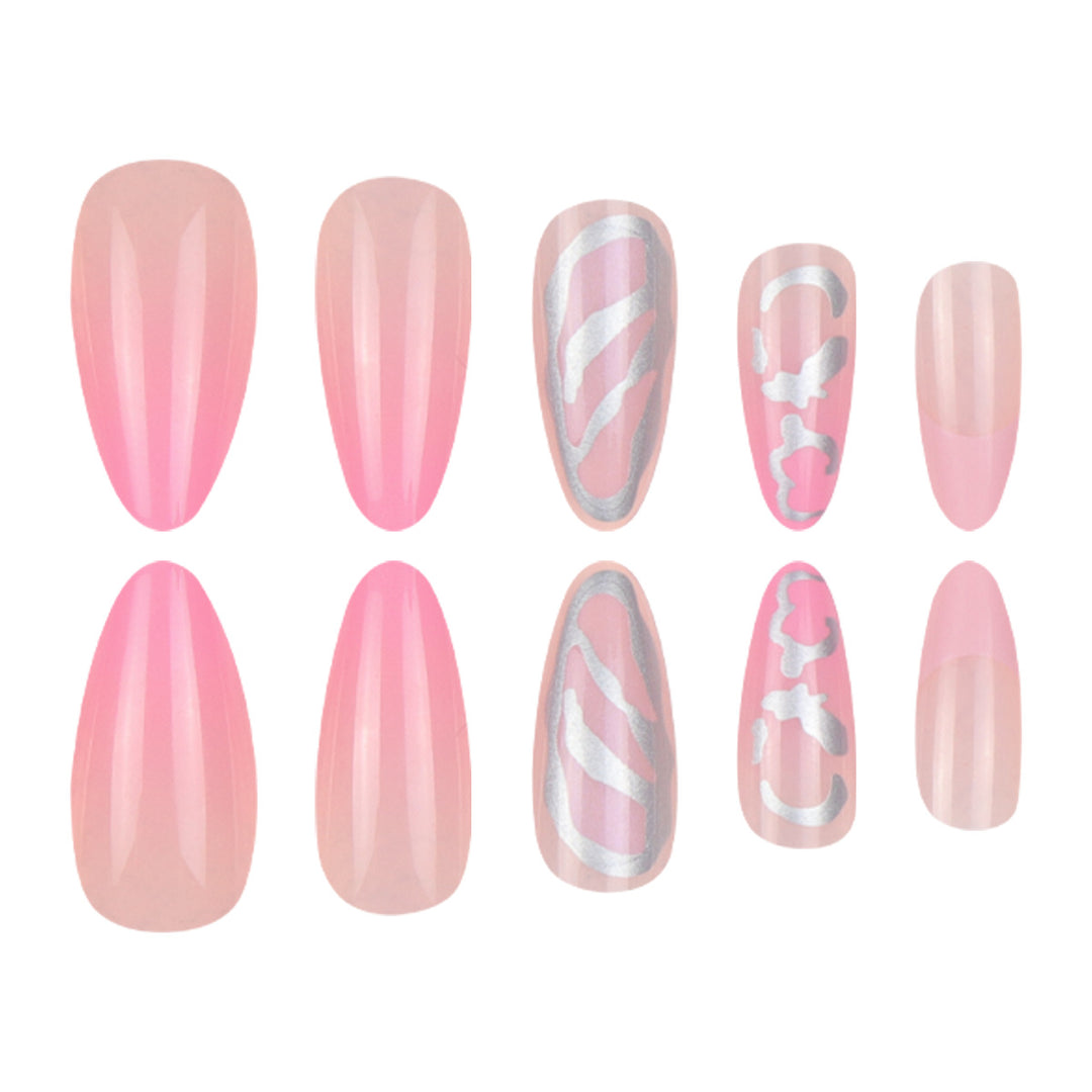 Decorative Almond-Shaped Nail Art Bowlift
