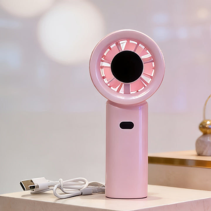 Women Portable USB Hand Fan with Ergonomic Design Bowlift