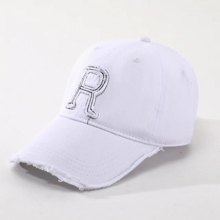 Women's Distressed Embroidered Baseball Cap Bowlift