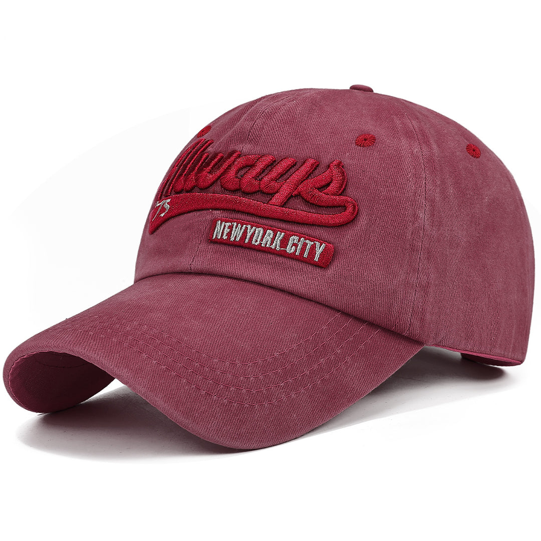 Women's Embroidered Cotton Baseball Cap Bowlift