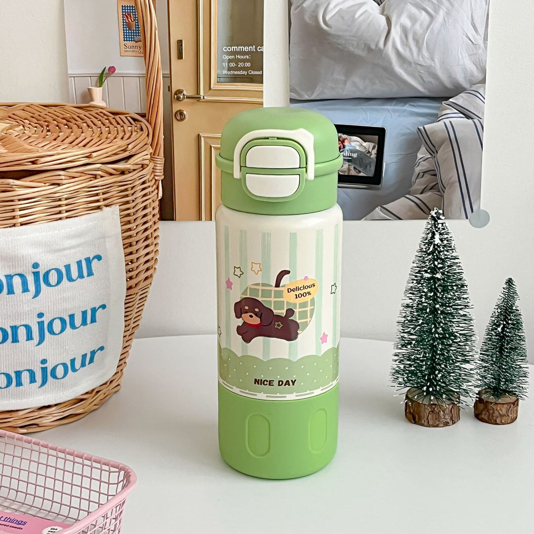 Insulated drinking bottle with child-friendly design Bowlift
