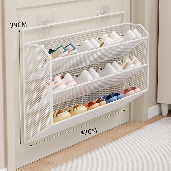 Over-Door Mesh Shoe Storage Rack Bowlift