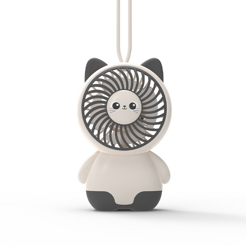 Cute Animal-Themed Handheld Fan Bowlift