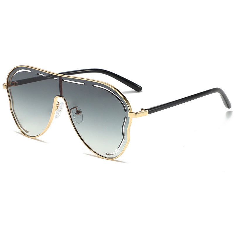 Men's Aviator-Style Shield Sunglasses Bowlift