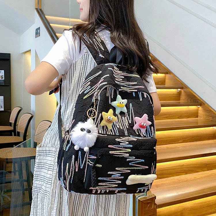 Backpack Made of High-Quality, Colorful Material with Playful Applications Bowlift