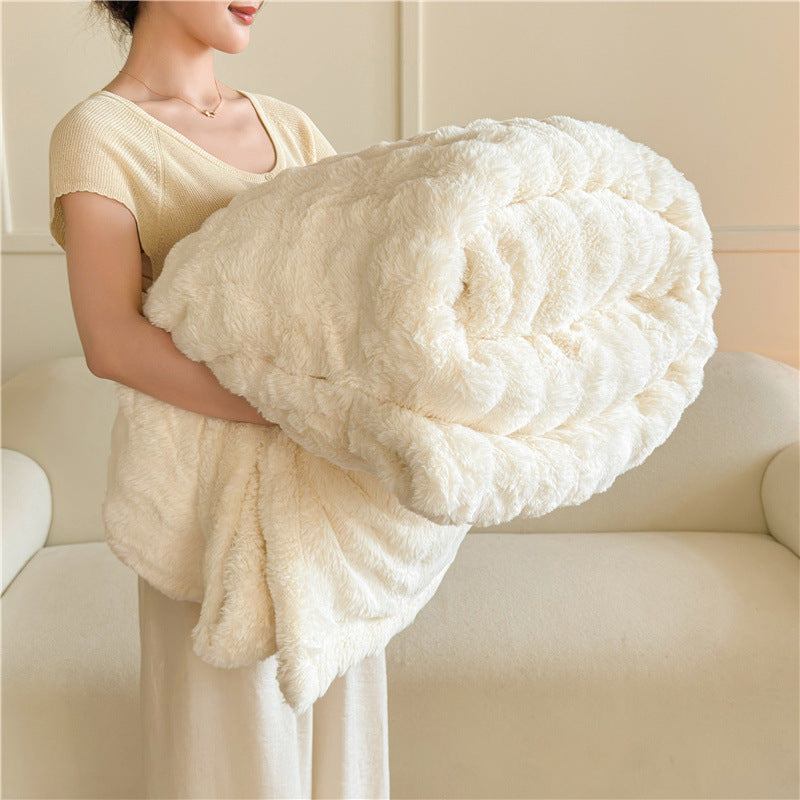 Women's Cozy Faux Fur Blanket