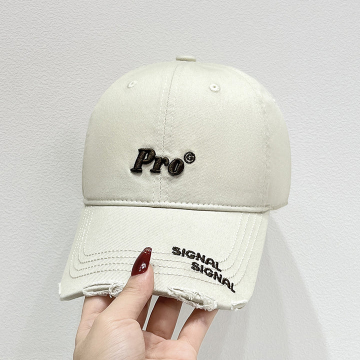 Women's Casual Distressed Baseball Cap Bowlift