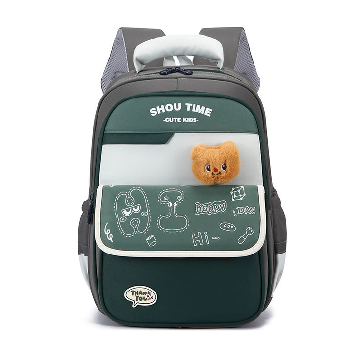 Kid's Playful Cartoon-Themed Backpack Bowlift