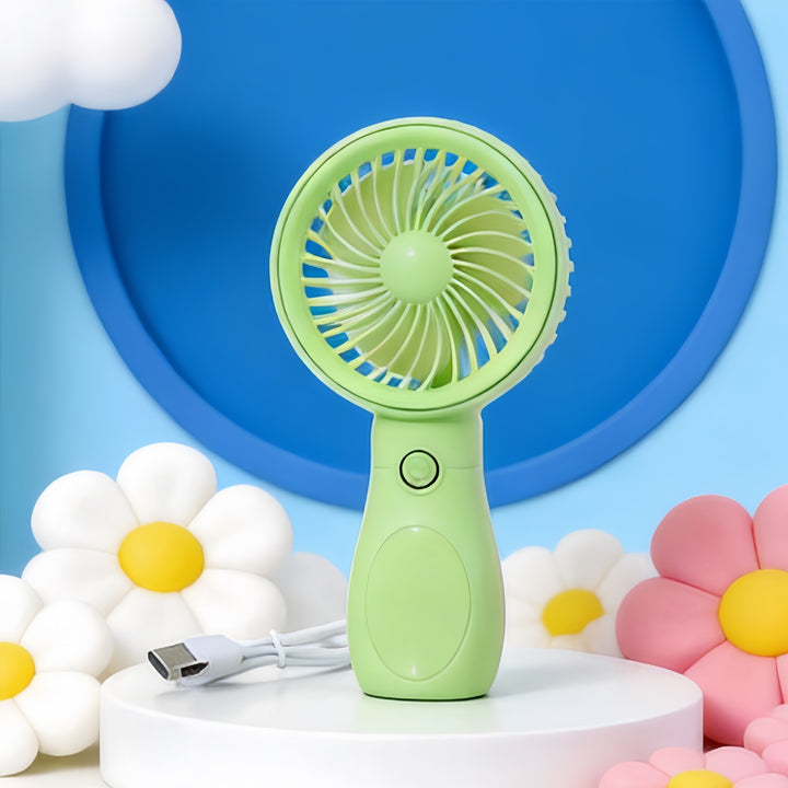 Ladies Portable Mini Hand Fan with Rechargeable USB Connection Bowlift