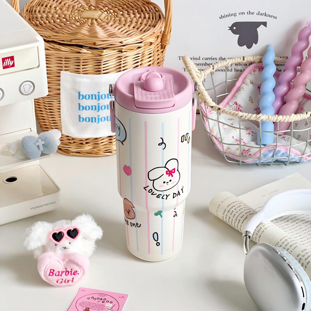 Women's sweet and playful insulated bottle Bowlift
