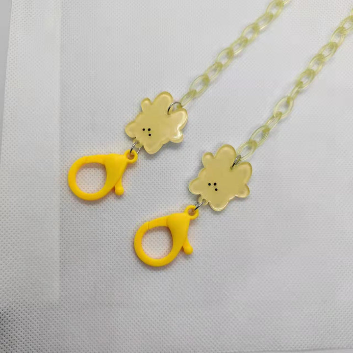 Playful glasses holder chain with floral motif Bowlift