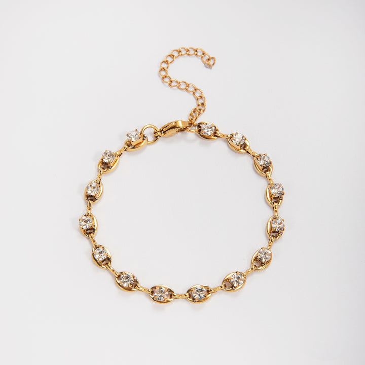 Elegant Gemstone Accent Link Bracelet Bowlift