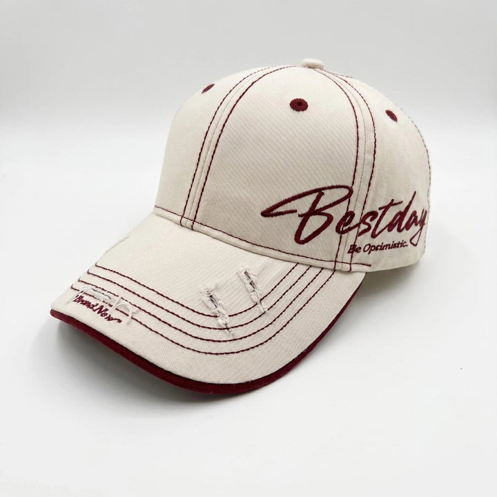 Men's Distressed Casual Cotton Baseball Cap Bowlift