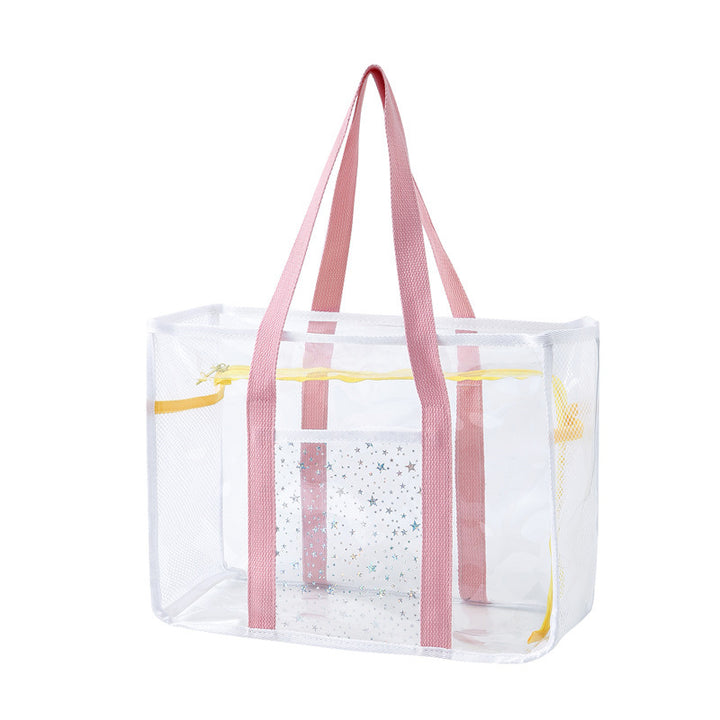Transparent Mesh Shopping Tote Bowlift