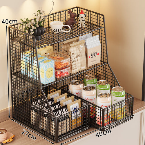 Rustic Two-Tier Storage Shelf Bowlift