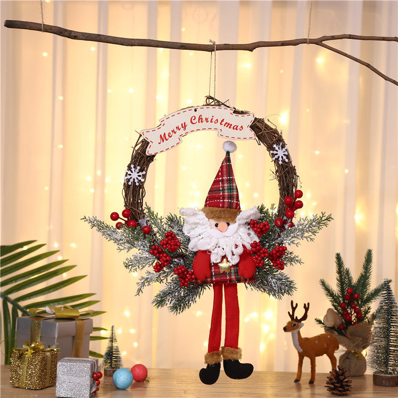 Christmas-themed Hanging Wreath Bowlift