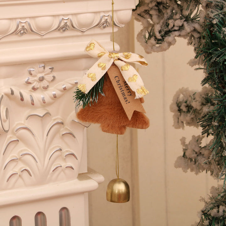 Festive Christmas Tree Ornament with Bell Bowlift