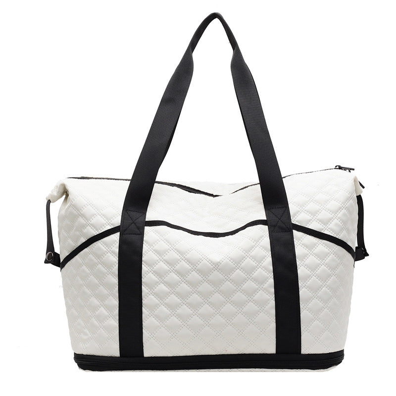 Quilted Travel Weekender Bag Bowlift