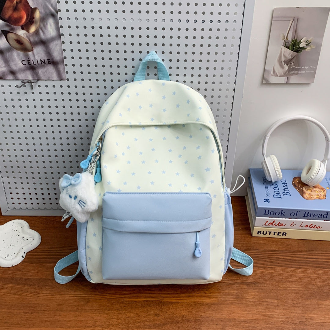 Everyday backpack with playful star design and additional front pocket Bowlift