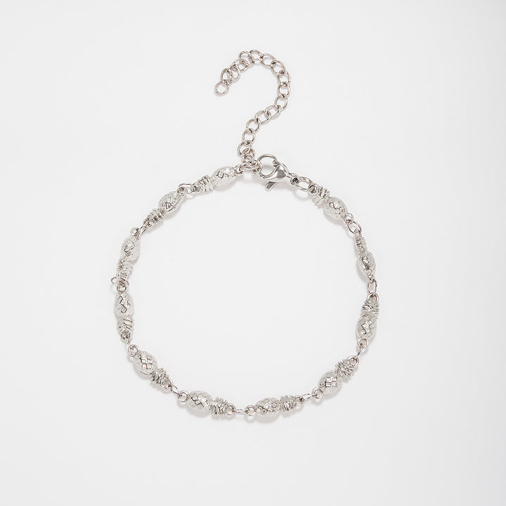 Intricate Textured Chain Bracelet Bowlift