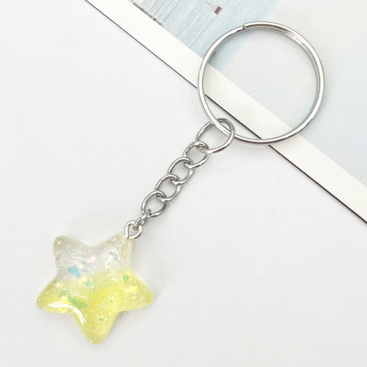 Star-Shaped Acrylic Keychain Bowlift