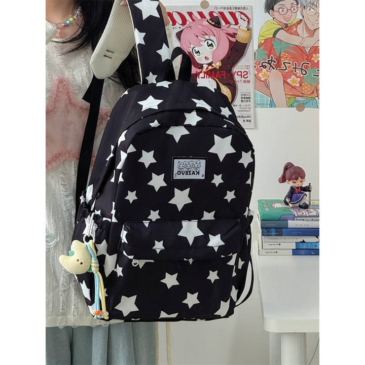 Stylish Star-Pattern Backpack Bowlift