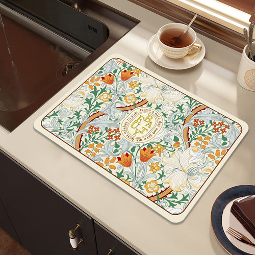 Decorative Kitchen Counter Mat Bowlift