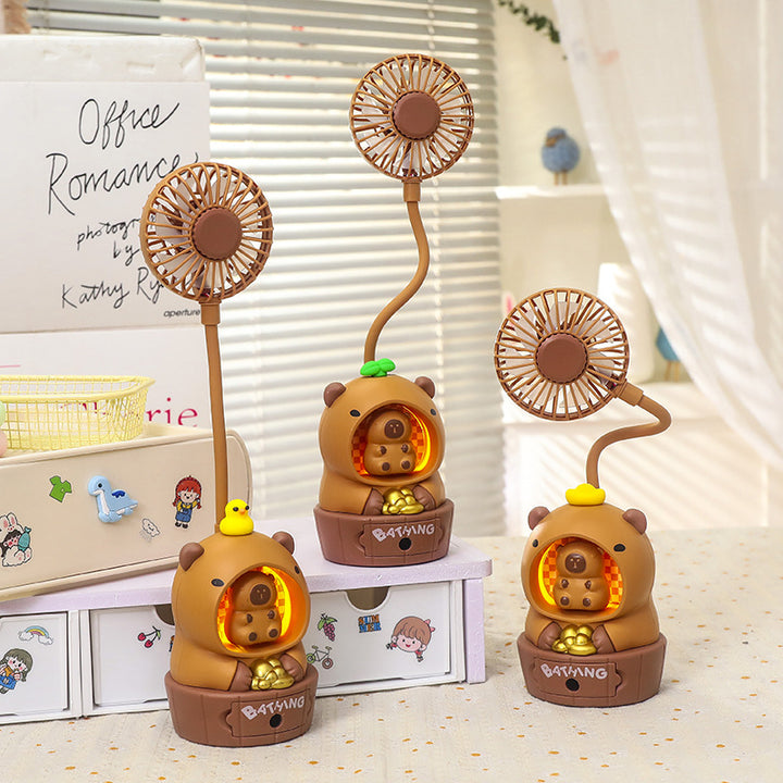 Women portable mini fan with cute animal design Bowlift