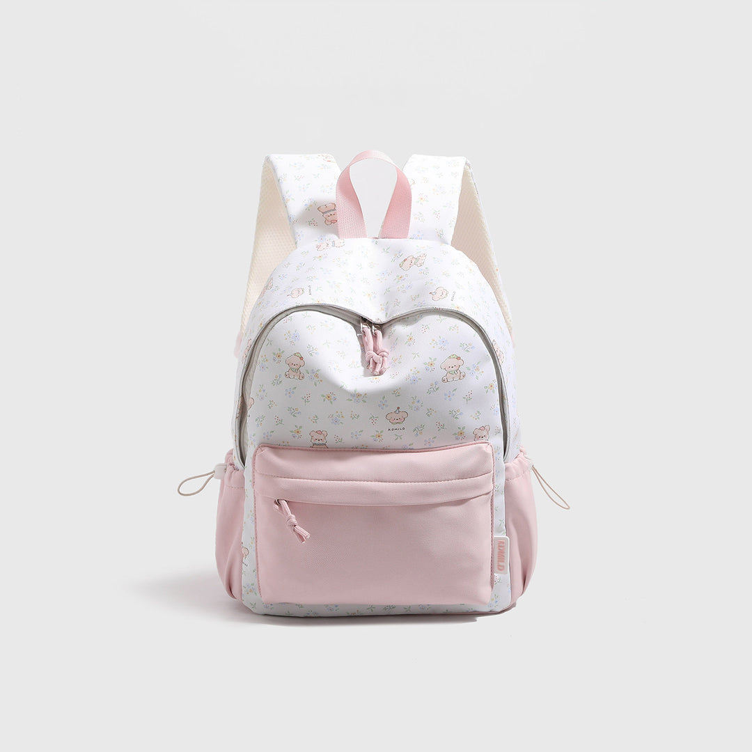 Playful Character Print Backpack Bowlift