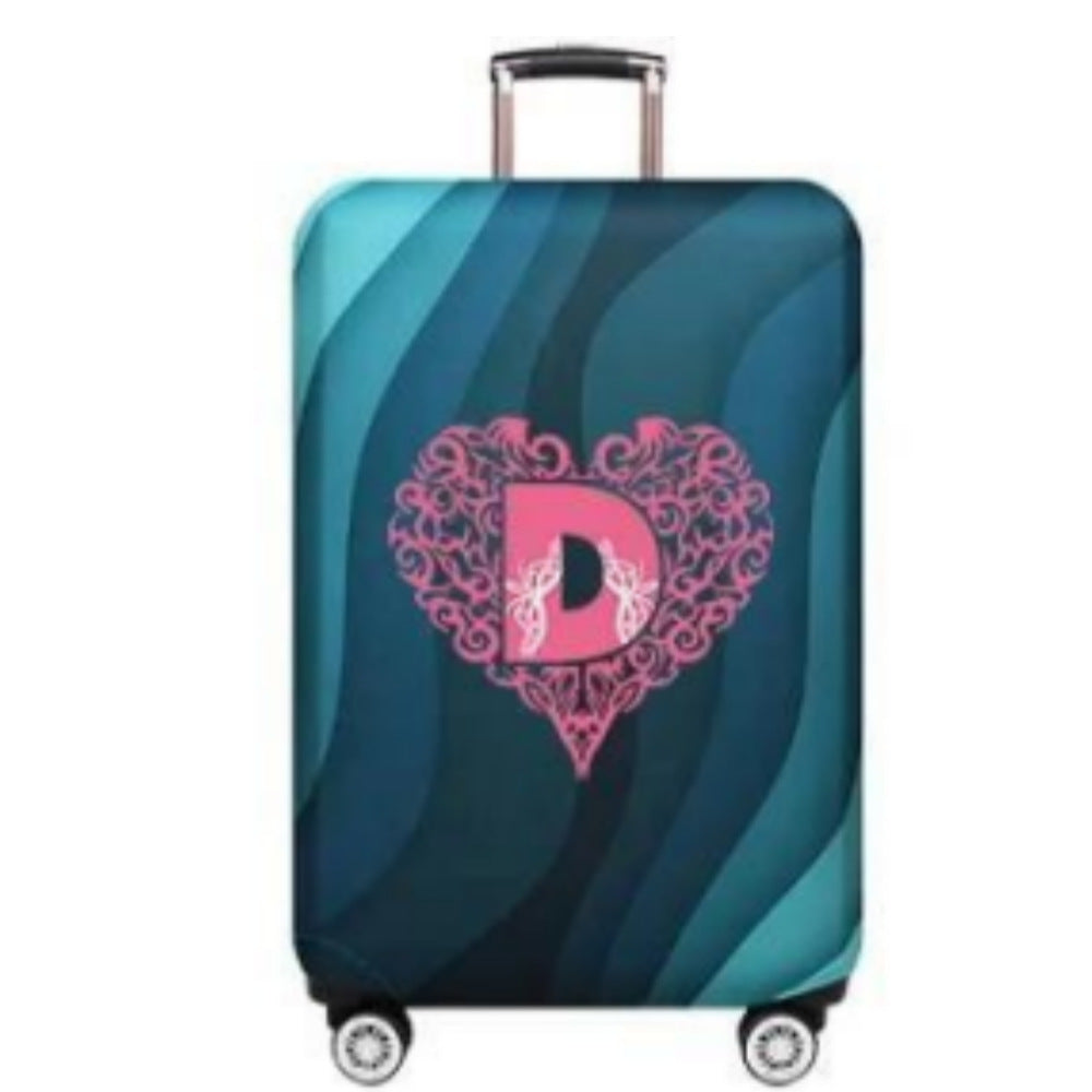 Women's Hard Shell Suitcase with Playful Heart Design Bowlift