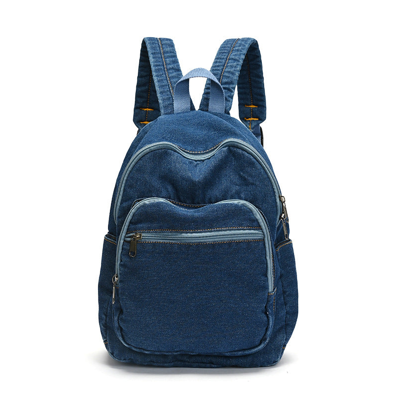 Casual Denim Backpack Bowlift