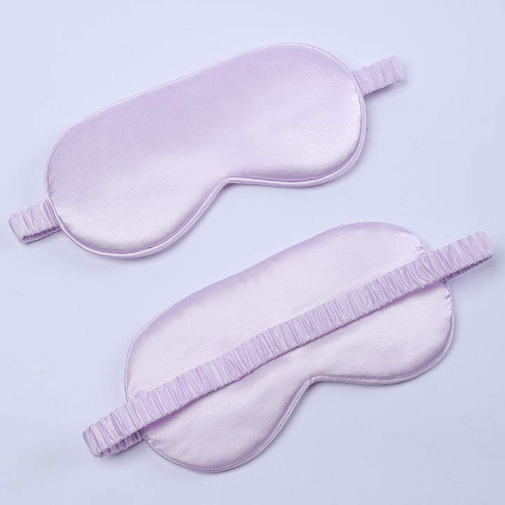 Women's nano silk sleep mask with padded eye area, adjustable elastic band, and storage pouch Bowlift