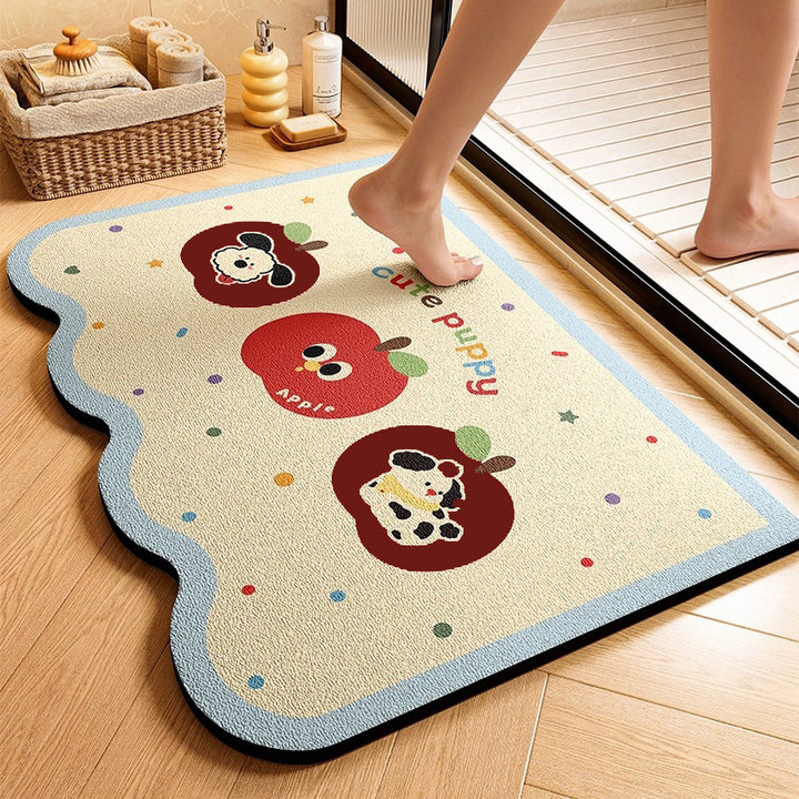 Cute Animal-Themed Memory Foam Bath Mat Bowlift
