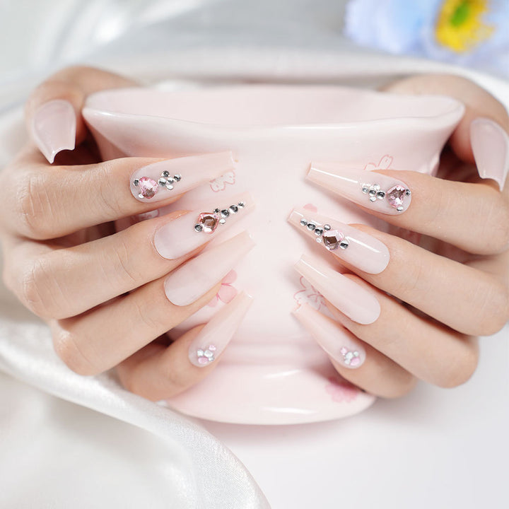 Decorative Stiletto Press-On Nails Bowlift