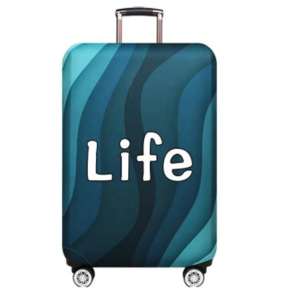 Unisex Hard Shell Luggage with Stylish Wave Pattern Bowlift