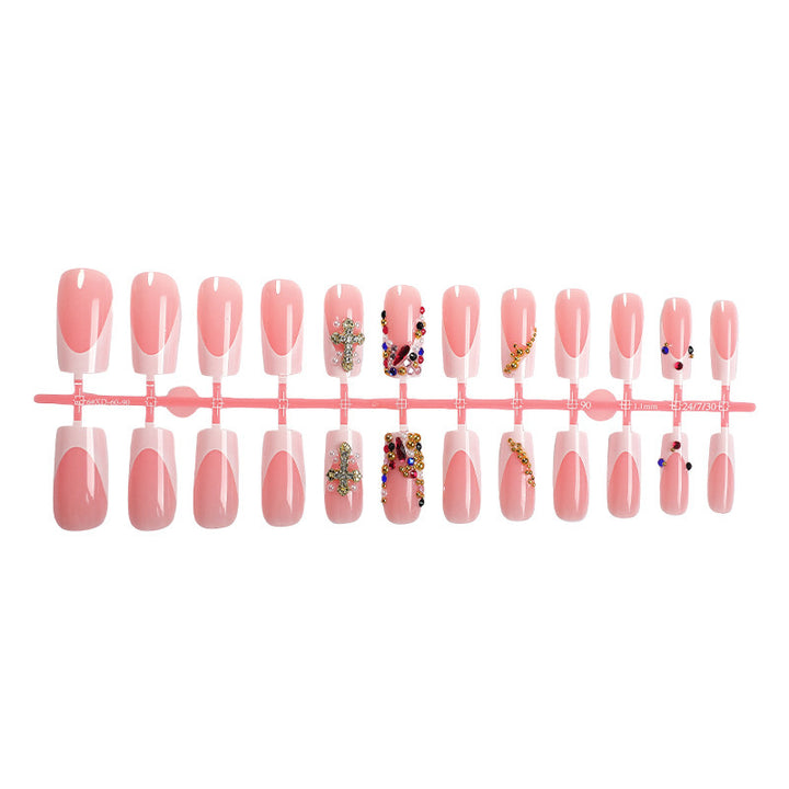 Decorative Long Press-On Nails Bowlift
