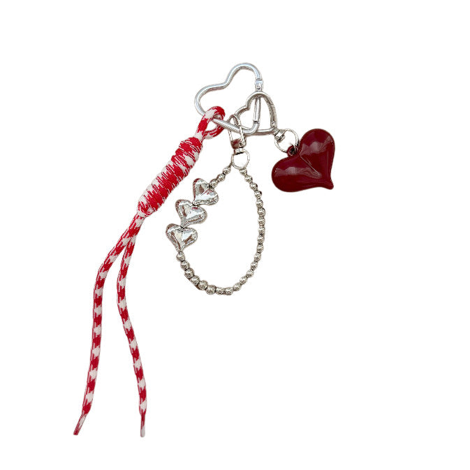 Elegant Heart Charm Keychain Bowlift