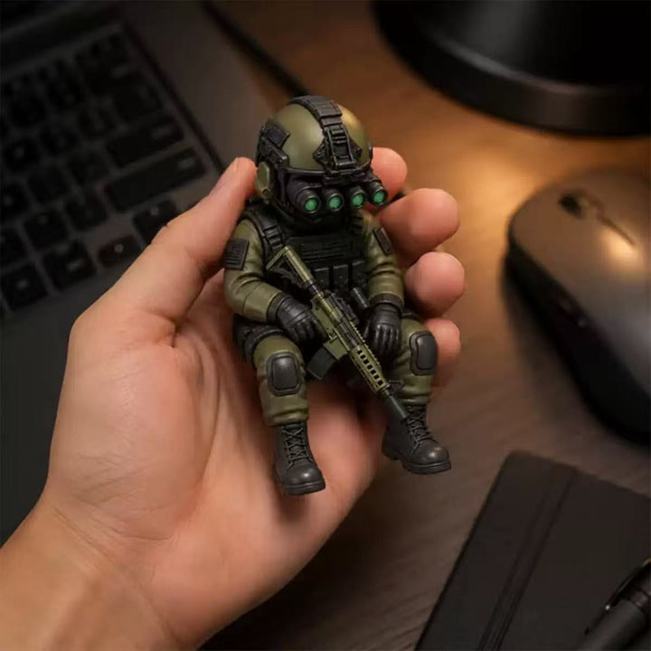 Decorative Soldier Figure Bowlift