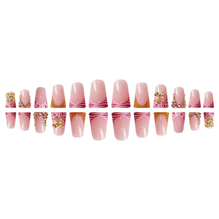 Artistic Jewel-Embellished Nail Extensions Bowlift