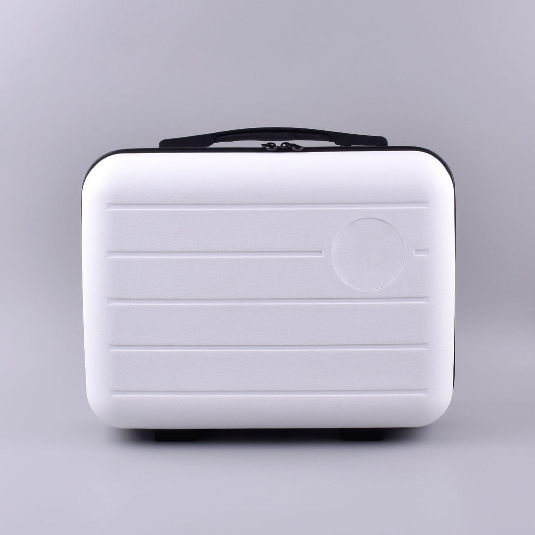 compact hardshell travel carry case with top handle and reinforced ridged shell Bowlift