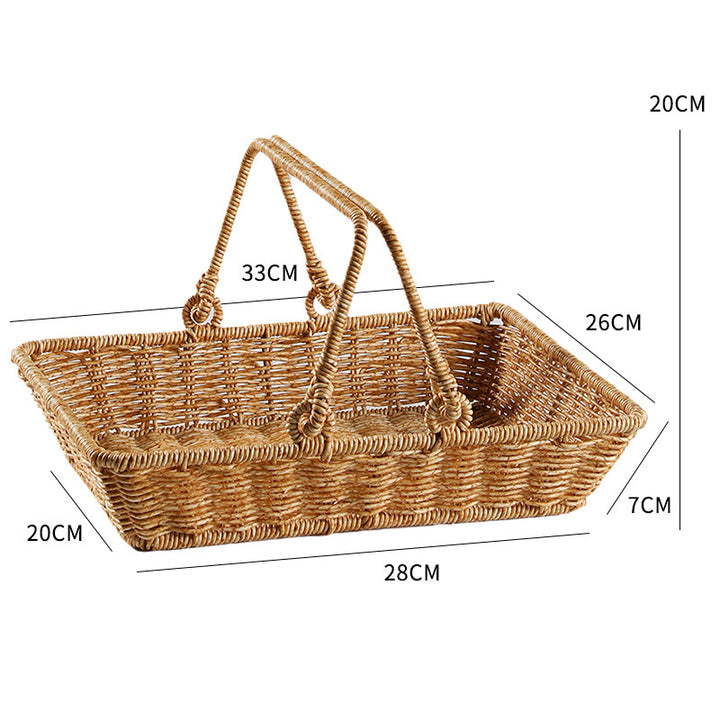 Unisex Rectangular Shopping and Storage Basket Bowlift