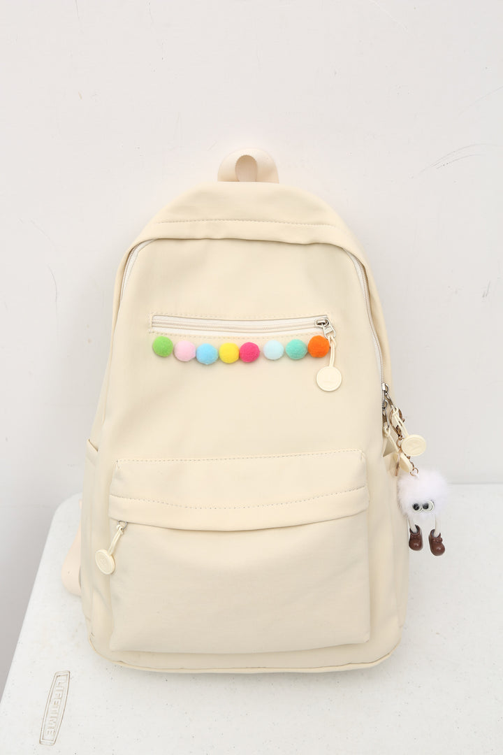 Practical backpack with colorful applications Bowlift