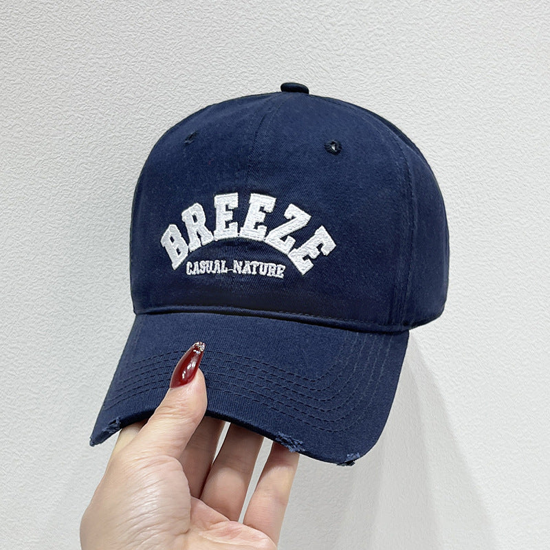 Men's Casual Distressed Cotton Cap Bowlift
