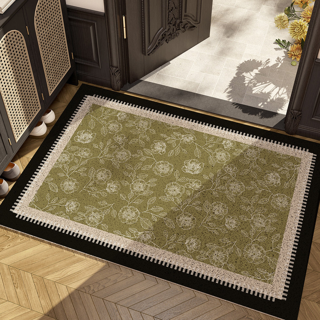 Floral Pattern Area Rug Bowlift