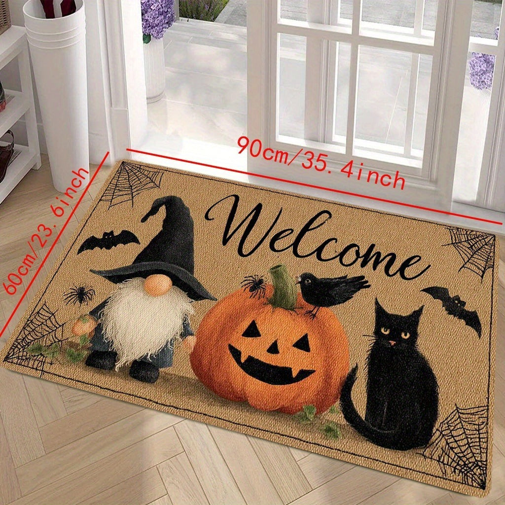 Floral Themed Welcome Mat Bowlift