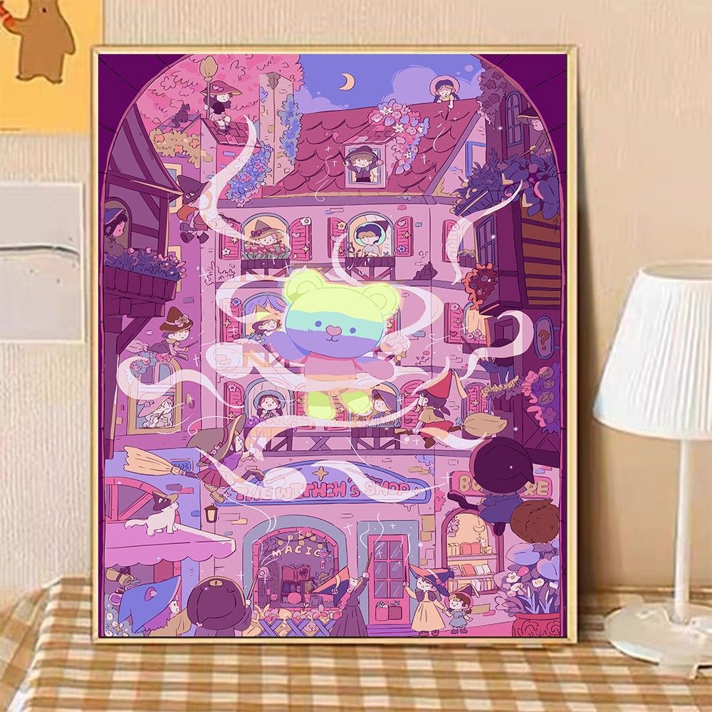 Cozy Home Illustration Canvas Art Bowlift