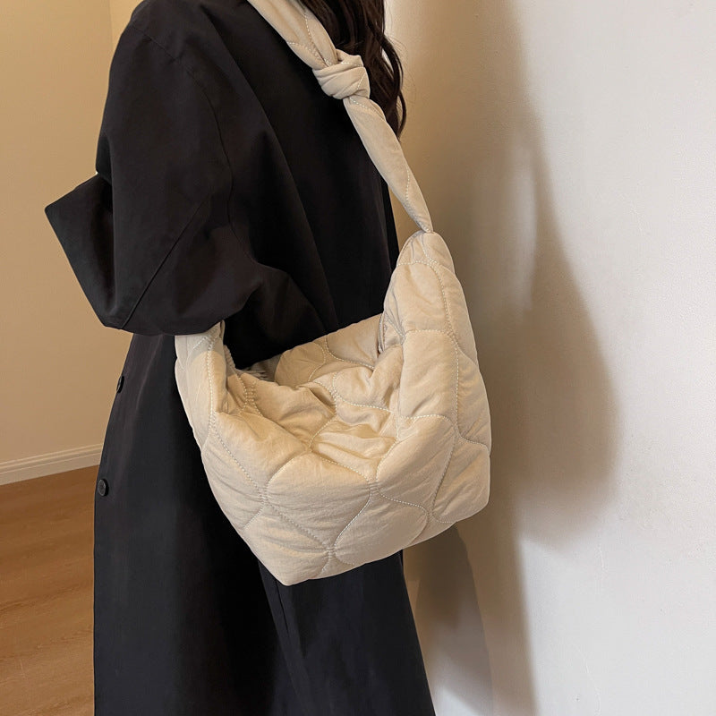 Quilted Fashion Hobo Bag Bowlift